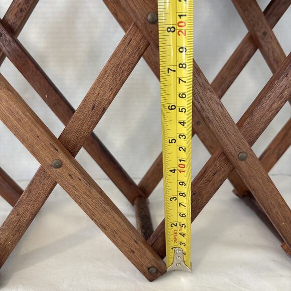 Wine Rack Wooden, Counter-top, Tabletop, Expandable, Accordion Style VTG - Picture 8 of 8